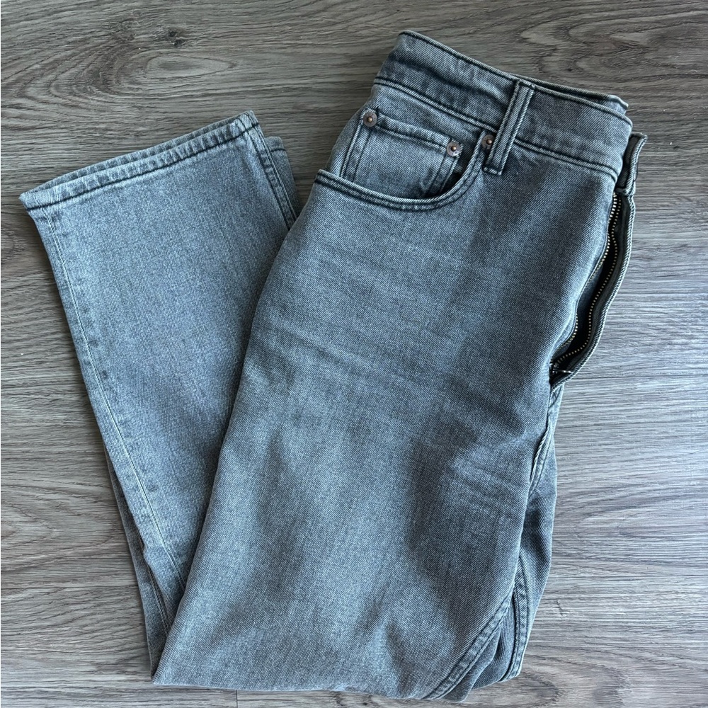Abercrombie 90s High Rise Straight Ankle Jeans